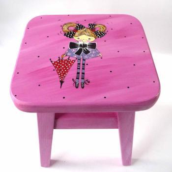 Židlička – růžová – holčička 2