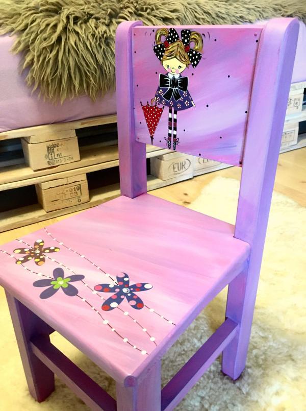 Židle s opěrkou – holčička 3