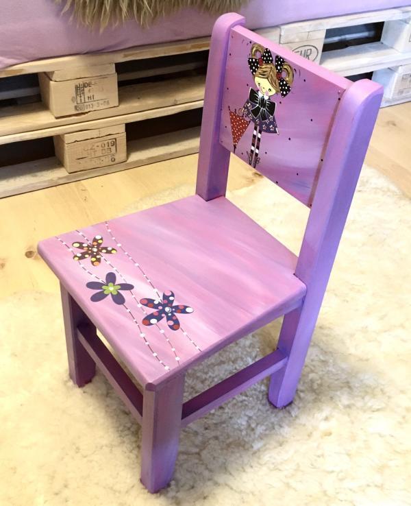 Židle s opěrkou – holčička 2